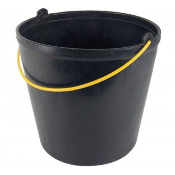 Balde obras 10L preto
