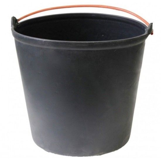 Balde obras 15L preto
