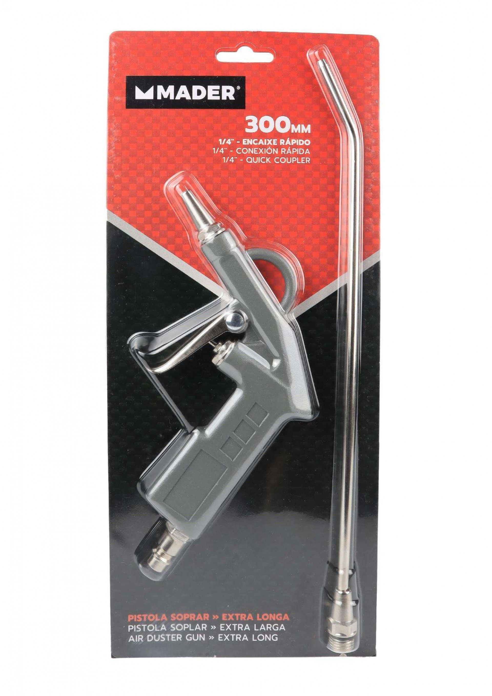 Pistola de Soprar, 2 em 1, Extra Longa, 1/4, 300mm refª 34905 MADER