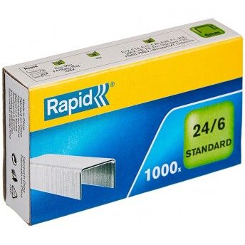 Caixa agrafos N24 6mm 1000p