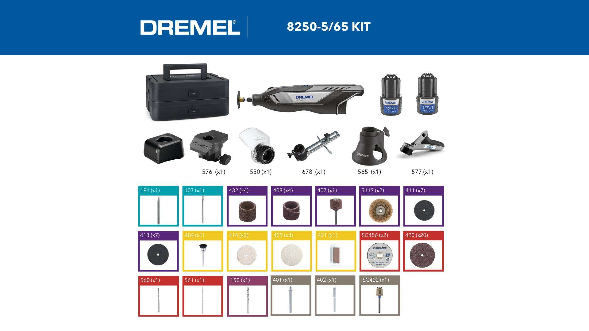 Multifunções sem fios 8250 JF refª F0138250JF Dremel