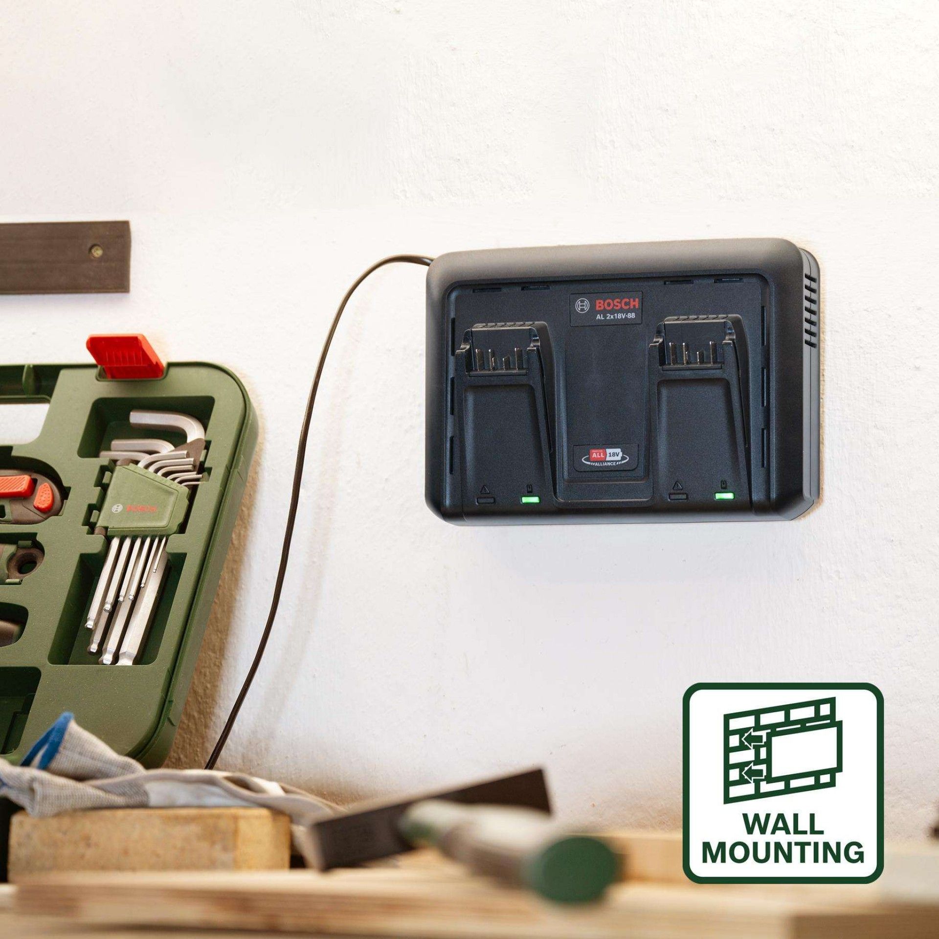 Carregador AL 2x18V-88 refª 1600A03607 BOSCH