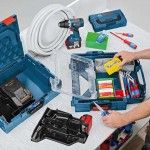 Kit ferramentas sem fio Aparafusadora GSR 18V-65 + Martelo GBH 18V-22 + Rebarbadora GWS 18V-8 Profes Kit ferramentas sem fio Aparafusadora GSR 18V-65 + Martelo GBH 18V-22 + Rebarbadora GWS 18V-8 Profes