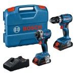 Kit ferramentas sem fio Aparafusadora GSB 18V-45 + Aparafusadora impacto GDR 18V-215 Professional re Kit ferramentas sem fio Aparafusadora GSB 18V-45 + Aparafusadora impacto GDR 18V-215 Professional re