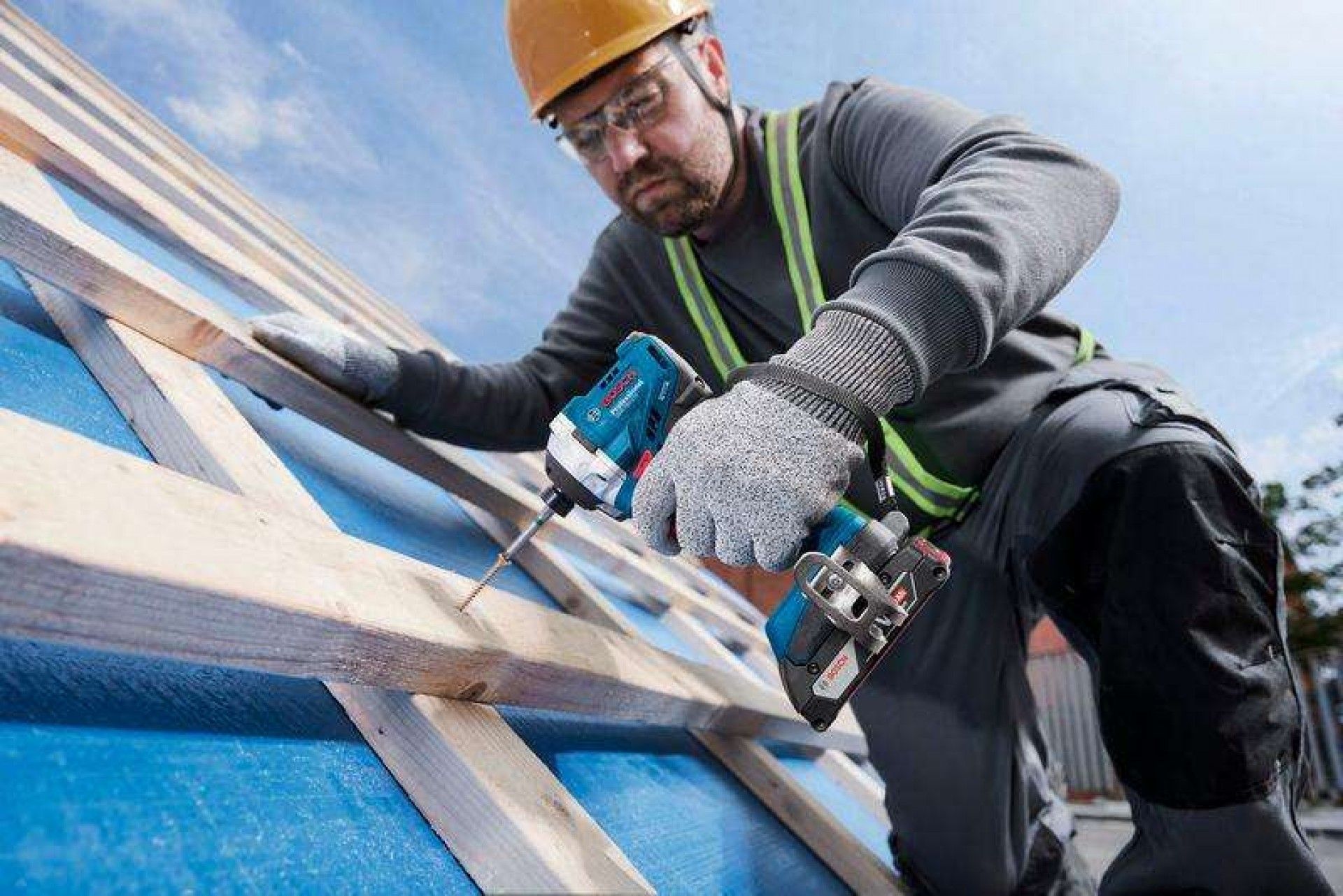 Kit ferramentas sem fio Aparafusadora GSB 18V-45 + Aparafusadora impacto GDR 18V-215 Professional re