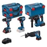 Kit ferramentas sem fio Aparafusadora GSR 18V-90 C + Chave impacto GDX 18V-210 C + Martelo GBH 18V- Kit ferramentas sem fio Aparafusadora GSR 18V-90 C + Chave impacto GDX 18V-210 C + Martelo GBH 18V-
