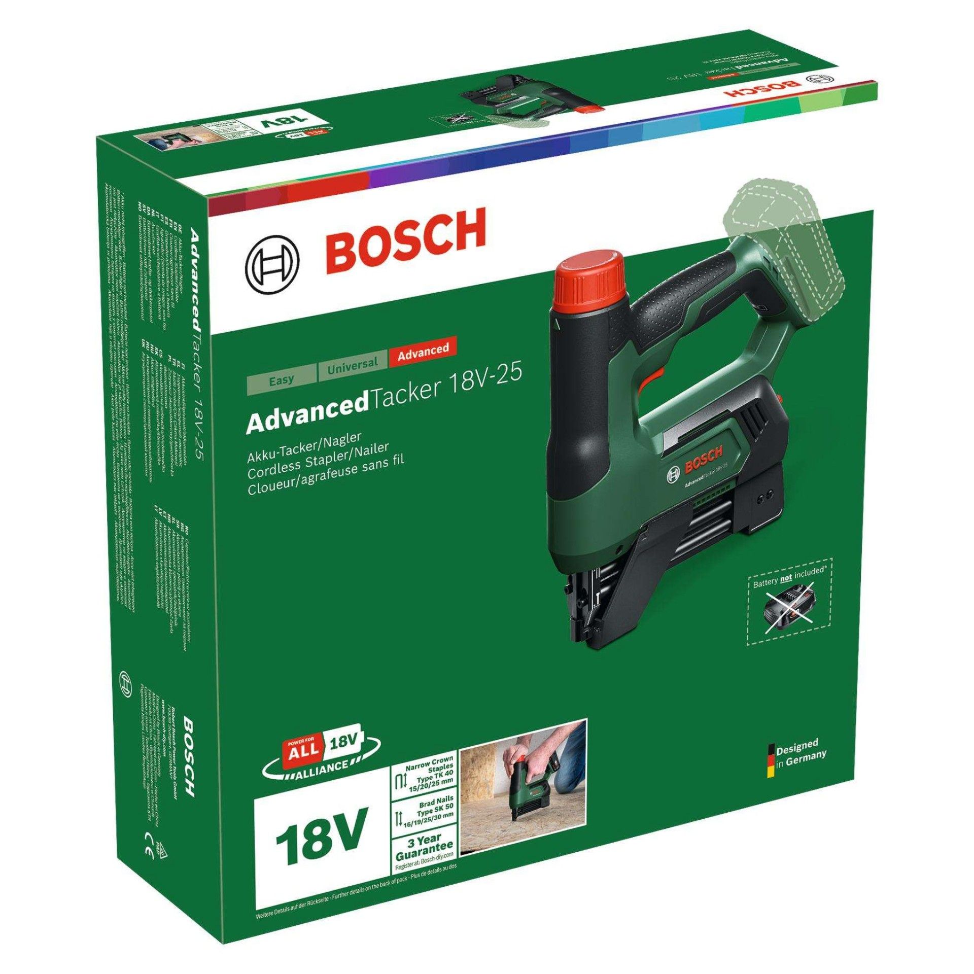 Pistola pregos sem fios AdvancedTacker 18V-25 refª 06032A7100 BOSCH
