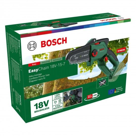 Serra de poda a bateria EasyChain 18V-15-7 (BT) refª 06008B8901 BOSCH Serra de poda a bateria EasyChain 18V-15-7 (BT) refª 06008B8901 BOSCH