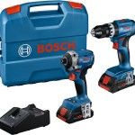 Kit ferramentas sem fio Aparafusadora GSB 18V-45 + Aparafusadora impacto GDR 18V-215 Professional re Kit ferramentas sem fio Aparafusadora GSB 18V-45 + Aparafusadora impacto GDR 18V-215 Professional re