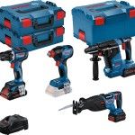 Kit ferramentas sem fio Aparafusadora GSR 18V-90 C + Chave impacto GDX 18V-210 C + Martelo GBH 18V- Kit ferramentas sem fio Aparafusadora GSR 18V-90 C + Chave impacto GDX 18V-210 C + Martelo GBH 18V-