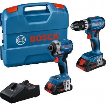 Kit ferramentas sem fio Aparafusadora GSB 18V-45 + Aparafusadora impacto GDR 18V-215 Professional re
