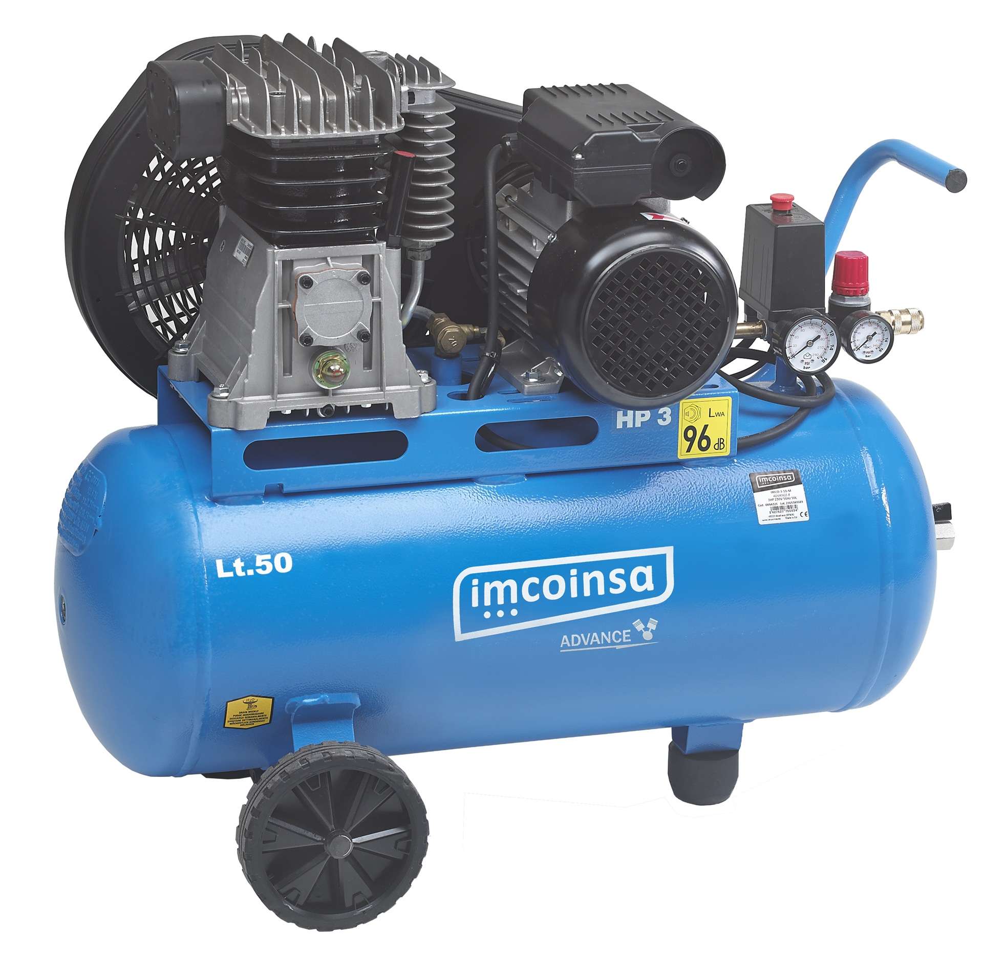 Compressor de Ar , 50L / 3HP 230v Advance refª 04N432E IMCOINSA