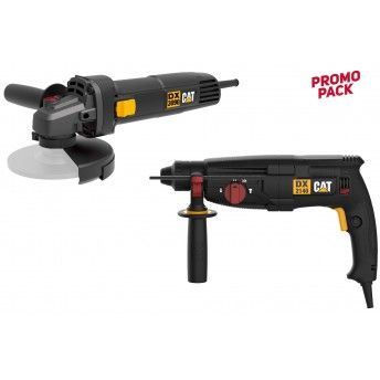 Martelo ligeiro DX2140 + Rebarbadora 125mm DX3090 CAT