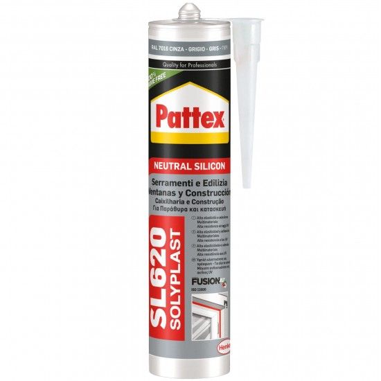 Silicone neutro SL620 cinza 300ml ref 2158982 Pattex