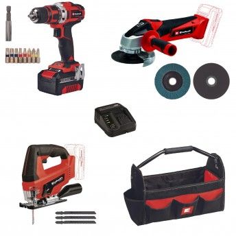 Kit TE-TK 18/3 LI KIT Aparafusadora + rebarbadora + Serra vertical ref 4257241 EINHELL_OUTLET