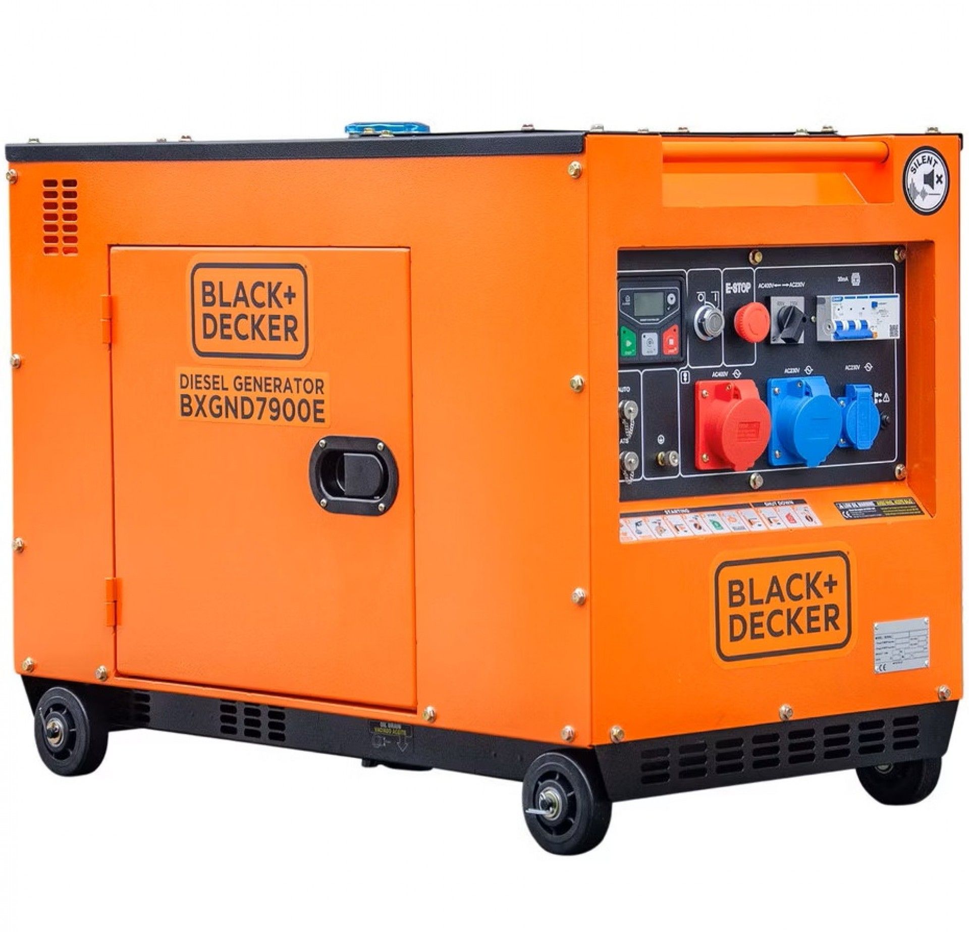 Gerador diesel silencioso 400/230v 7.9KVA refª BXGND7900E Black Decker
