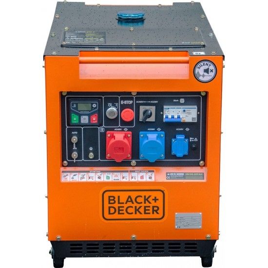 Gerador diesel silencioso 400/230v 7.9KVA ref BXGND7900E Black Decker