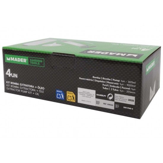 Bomba Extratora, para Óleo, Kit 4 un refª 69020 MADER Bomba Extratora, para Óleo, Kit 4 un refª 69020 MADER