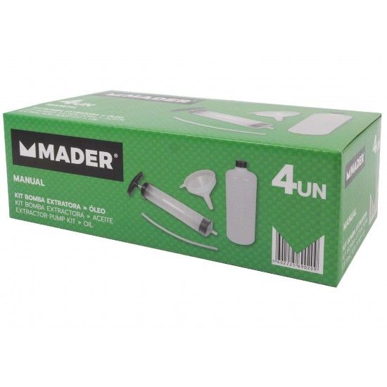 Bomba Extratora, para Óleo, Kit 4 un refª 69020 MADER Bomba Extratora, para Óleo, Kit 4 un refª 69020 MADER