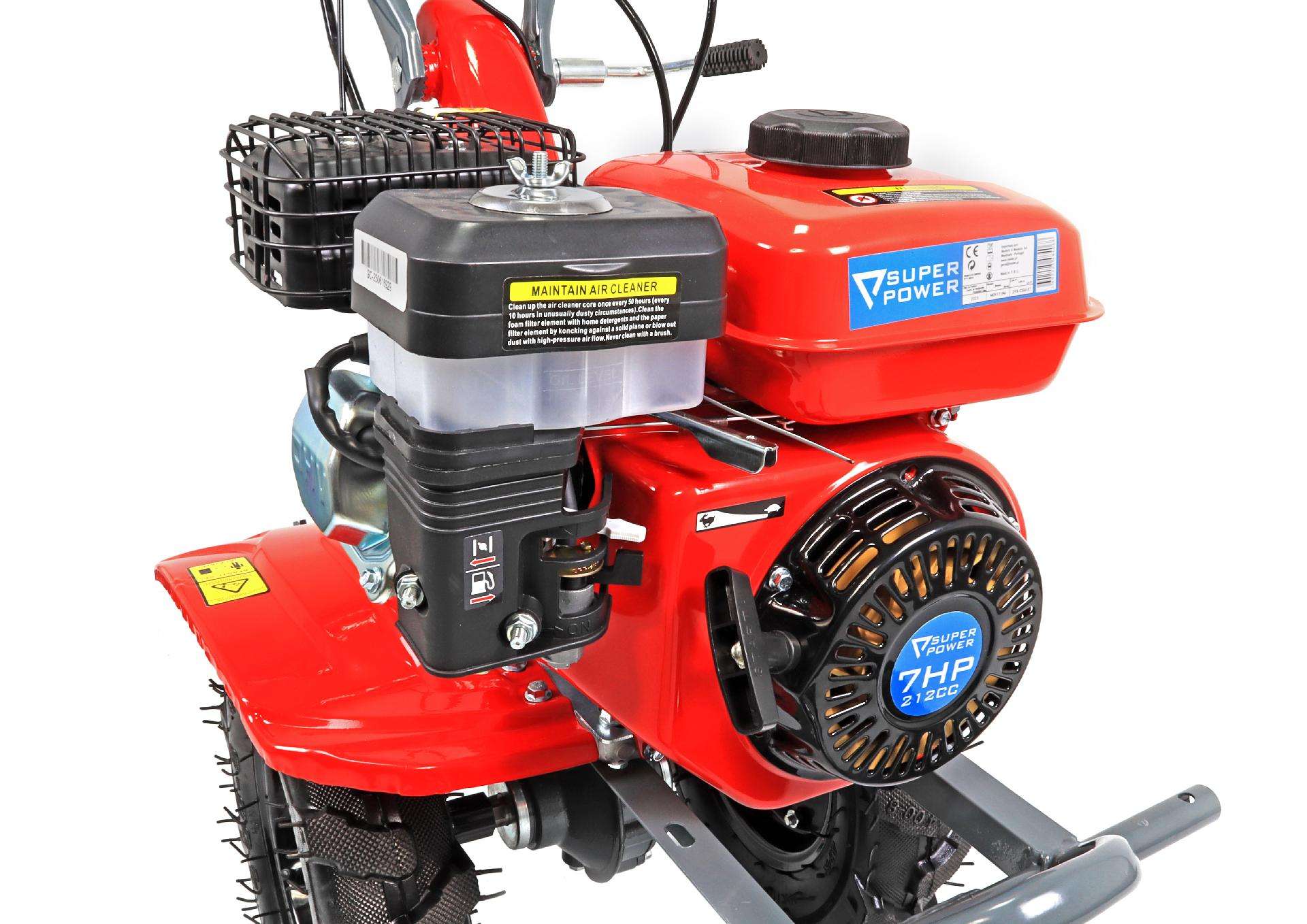 Motoenxada, 212cc, 3 Velocidades  refª 48406 SUPER POWER