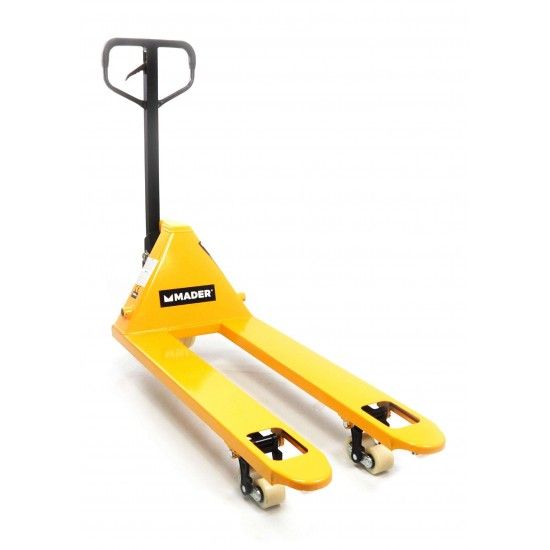 Porta-Paletes Hidráulico, 2.5Ton, 540mm, Roda Nylon refª 65299 MADER Porta-Paletes Hidráulico, 2.5Ton, 540mm, Roda Nylon refª 65299 MADER