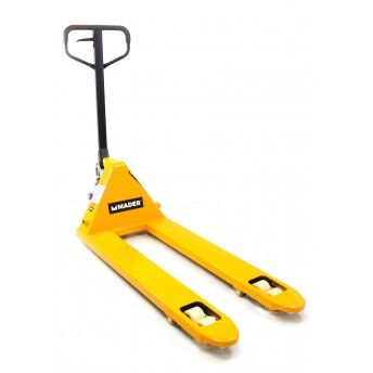 Porta-Paletes Hidrulico, 2.5Ton, 540mm, Roda Borracha + Nylon ref 65298 MADER