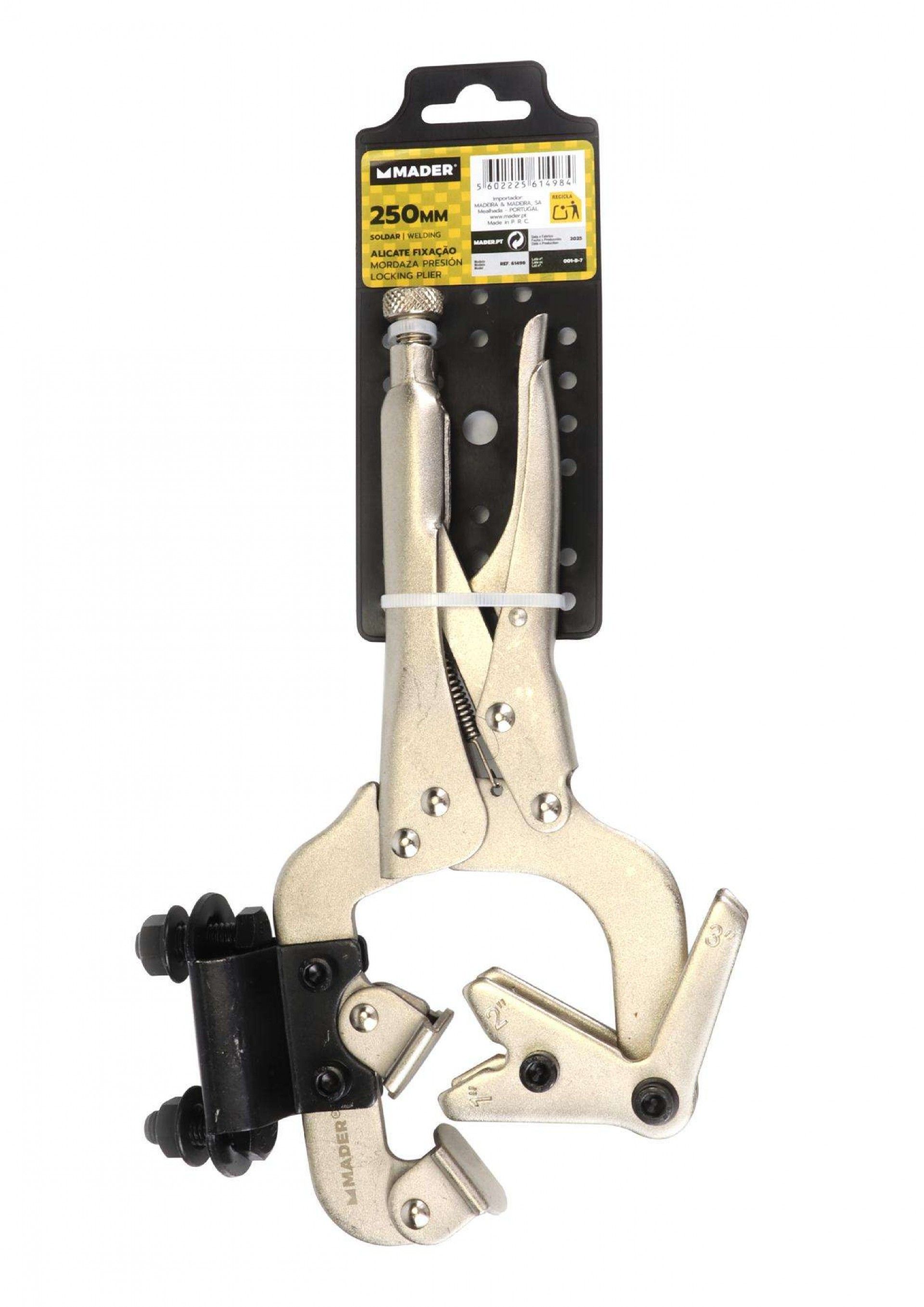 Alicate de Fixação, para Soldar, 250mm refª 61498 MADER