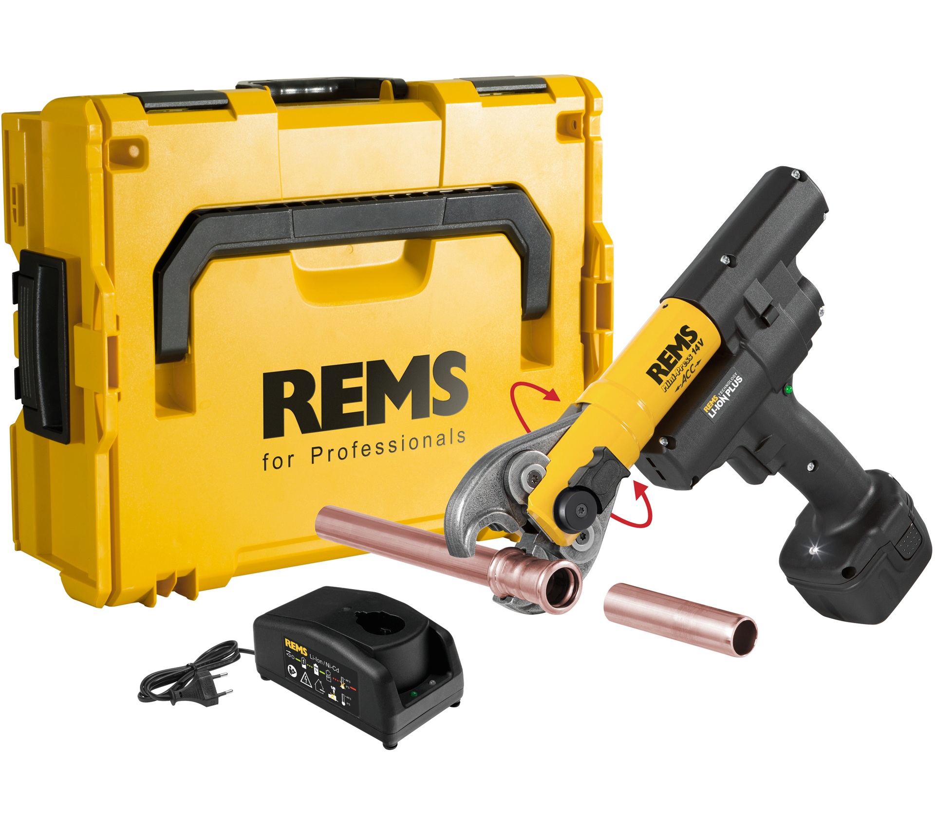 Máquina prensar Mini-Press ACC (578001) L-Boxx + T-shirt de oferta refª 578x38_R30J REMS