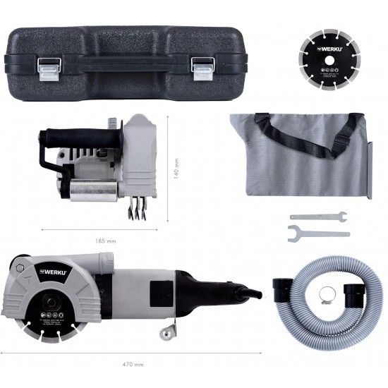 Roadoras paredes 150mm 2400W ref WK403230 WERKU