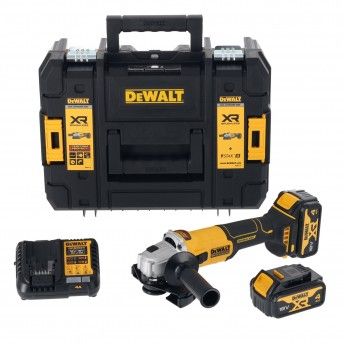 Rebarbadora 18V 125mm + 2 bat 4.0Ah e mala refª DCG407M2T-QW DEWALT Rebarbadora 18V 125mm + 2 bat 4.0Ah e mala refª DCG407M2T-QW DEWALT