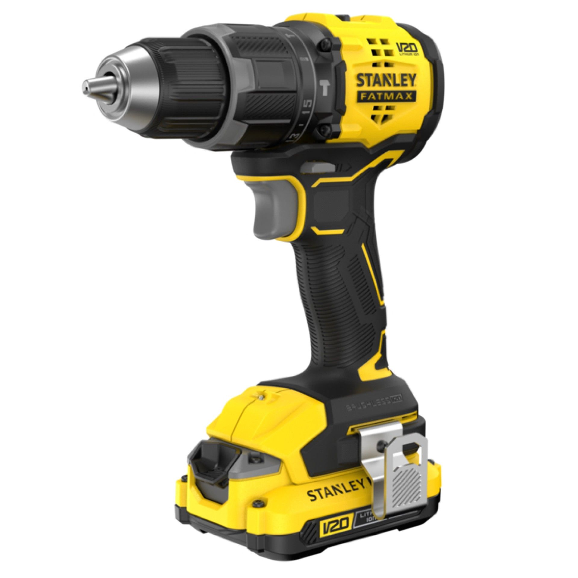 Aparafusadora V20 18V 60Nm brushless 2 baterias 2.0Ah refª SFMCD716D2T-QW STANLEY