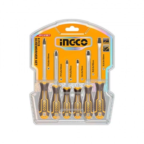 Conjunto Misto De 6 Chaves (SL & PH) (P) refª HKSD0628 INGCO Conjunto Misto De 6 Chaves (SL & PH) (P) refª HKSD0628 INGCO