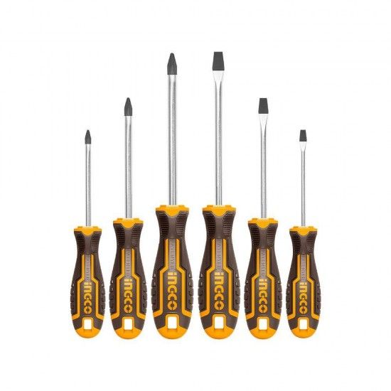 Conjunto Misto De 6 Chaves (SL & PH) (P)  refª HKSD0628 INGCO Conjunto Misto De 6 Chaves (SL & PH) (P)  refª HKSD0628 INGCO