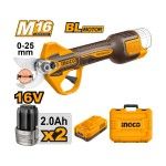 Tesoura Poda 16V 25Cm + 2Bat 2A + Ca + Mala refª CSSLI162582E INGCO Tesoura Poda 16V 25Cm + 2Bat 2A + Ca + Mala refª CSSLI162582E INGCO