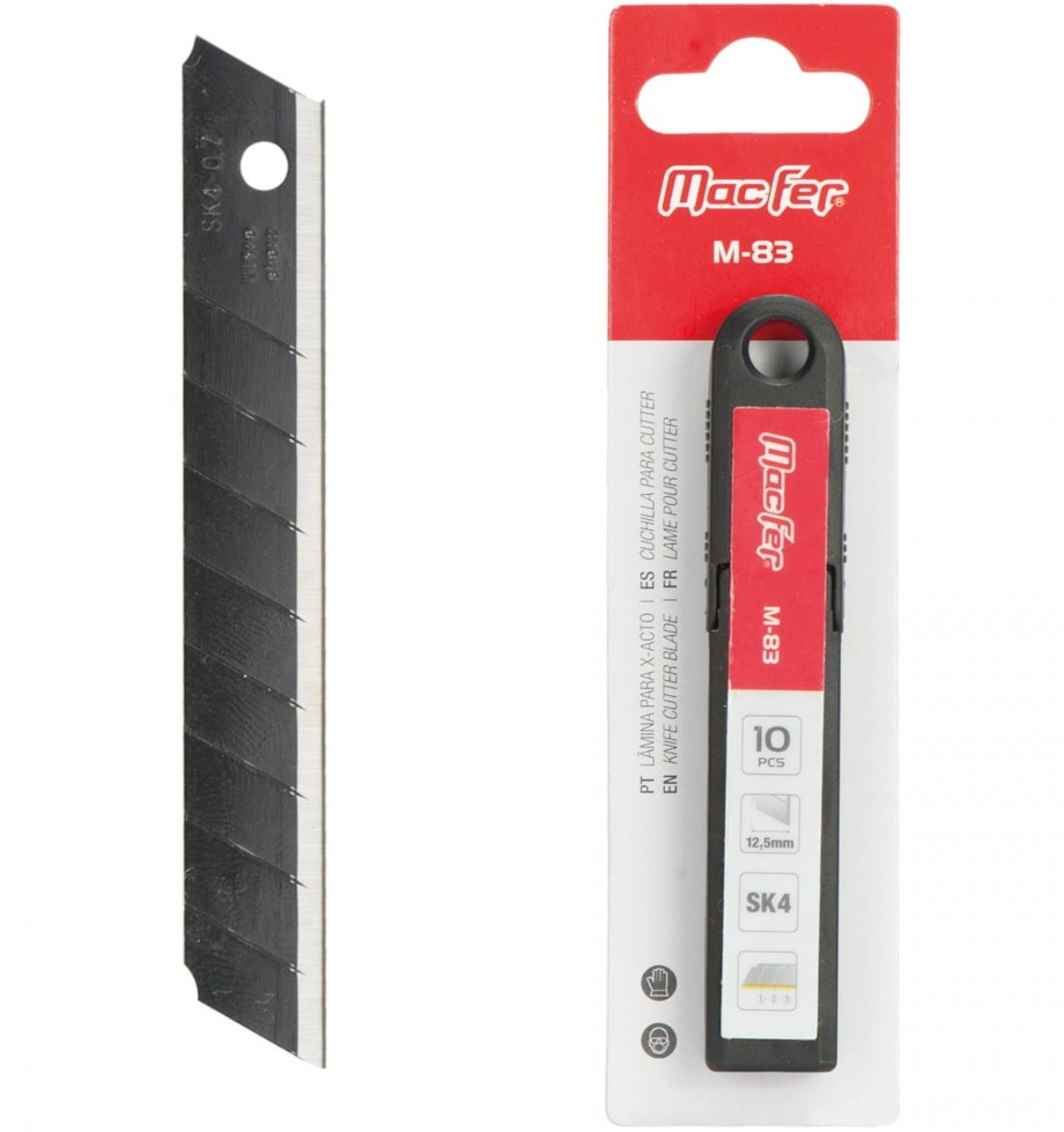 Lâmina para x-acto 12.5mm SK4 M-83 (10pç) refª 027.0083 Macfer