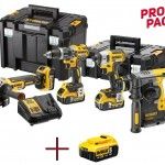 KIT 4 ferramentas c/3 baterias 5.0Ah +1 Bateria 5.0Ah (extra) e 2 malas refª DCK422P3T_DCB184 DEWAL KIT 4 ferramentas c/3 baterias 5.0Ah +1 Bateria 5.0Ah (extra) e 2 malas refª DCK422P3T_DCB184 DEWAL