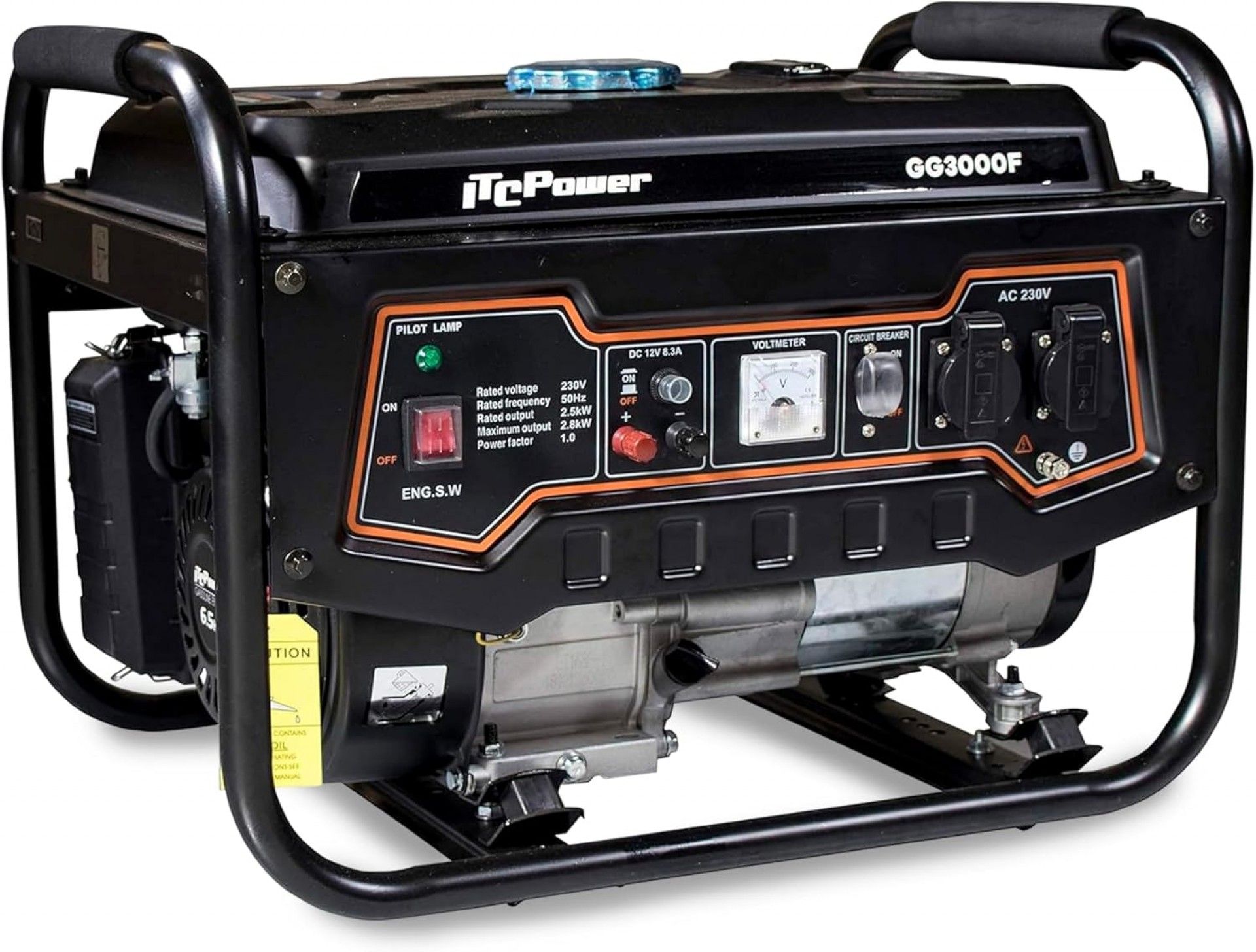 Gerador Monofásico 2.5/2.8Kw refª GG3000F ITCpower