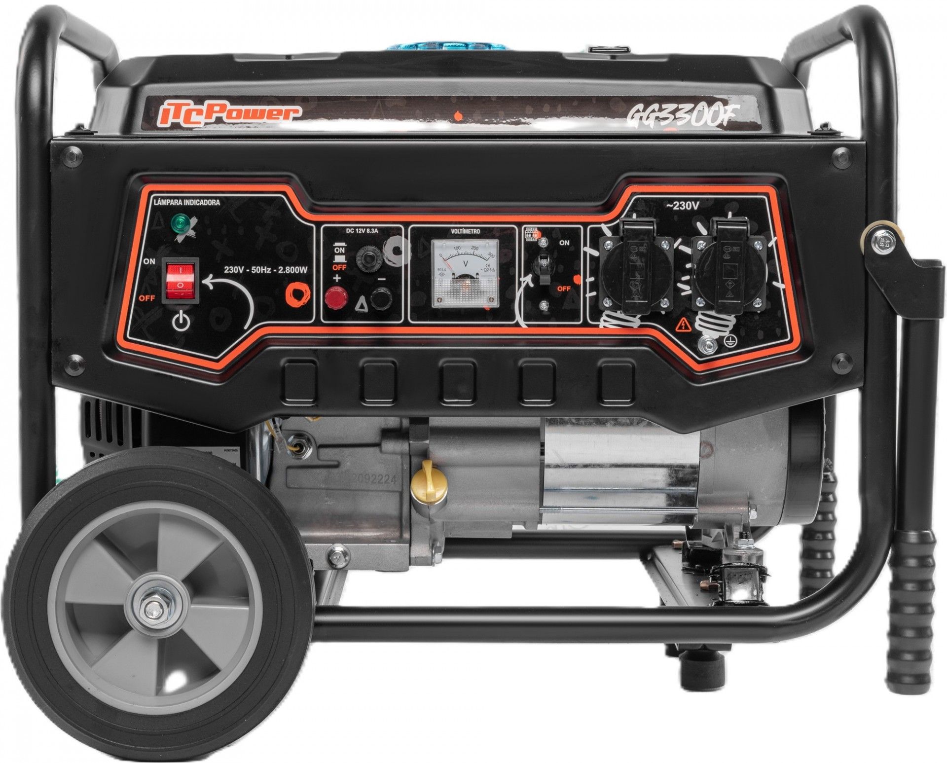 Gerador Monofásico 2.8/3.0Kw refª GG3300F ITCpower