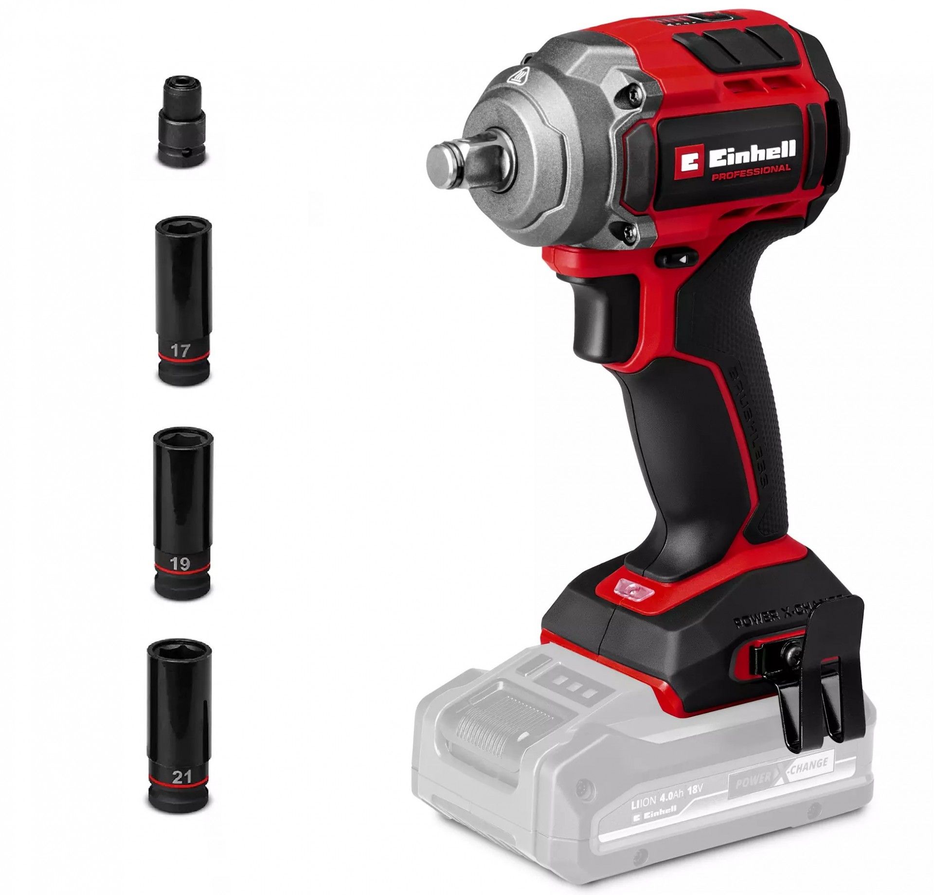 Chave impacto TP-CW 18/350-C Li BL - Solo (sem baterias) refª 4510055 Einhell