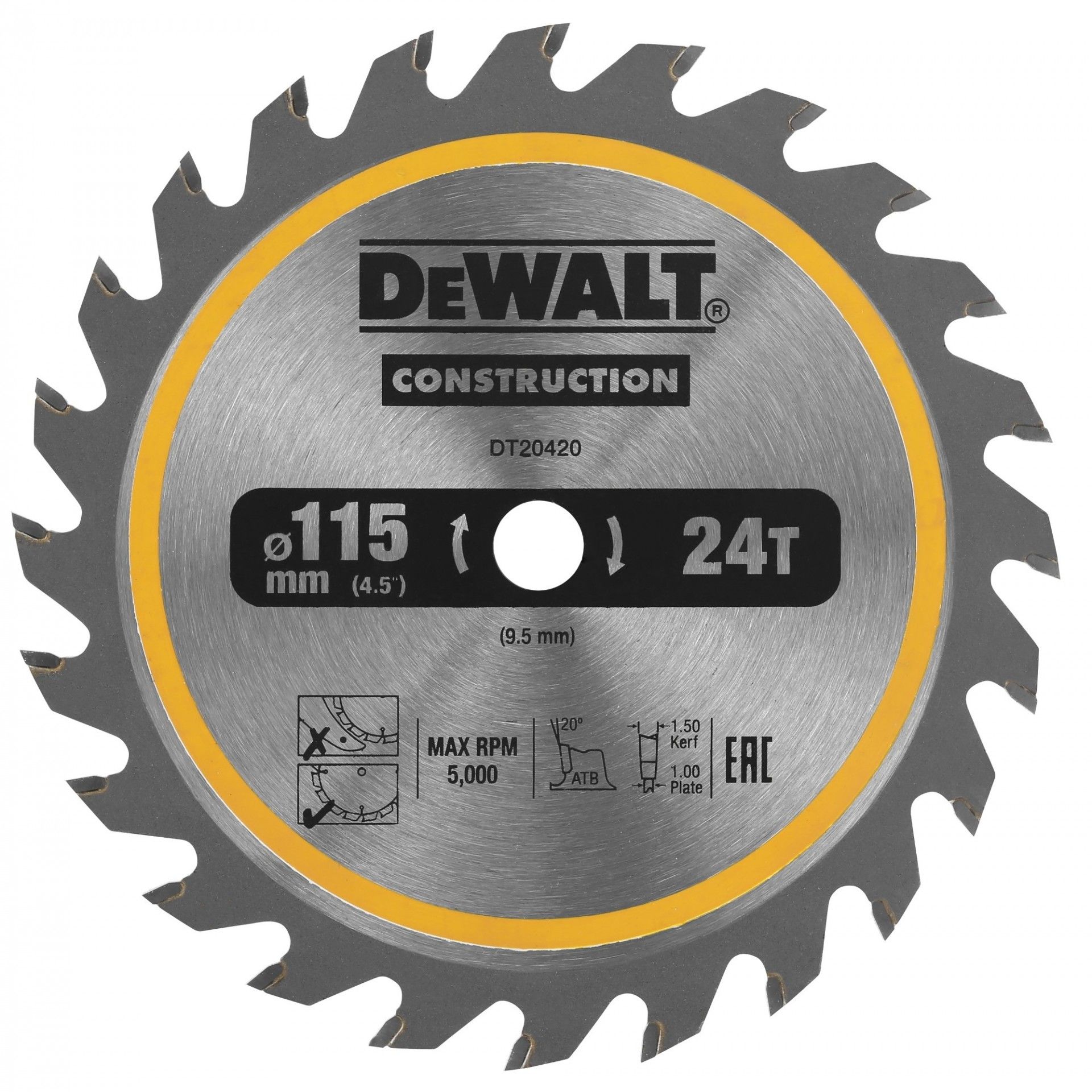 Lâmina para serra circular sem fio 140x20mm 30D para Aço refª DT1923-QZ DEWALT