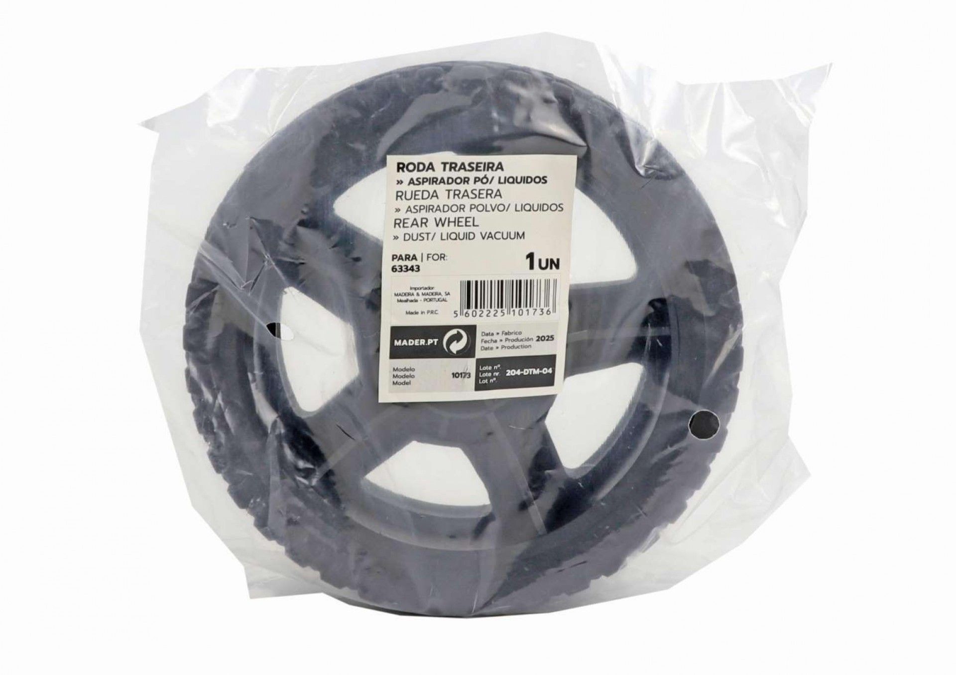 Roda Traseira, para Aspirador 63343 refª 10173 MADER