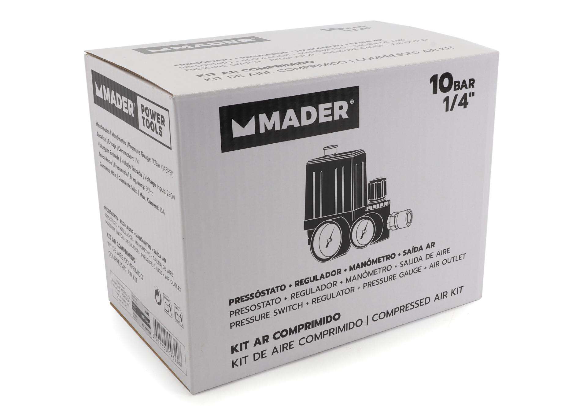 Kit de Comando, 4 Vias, para Compressor refª 09320 MADER
