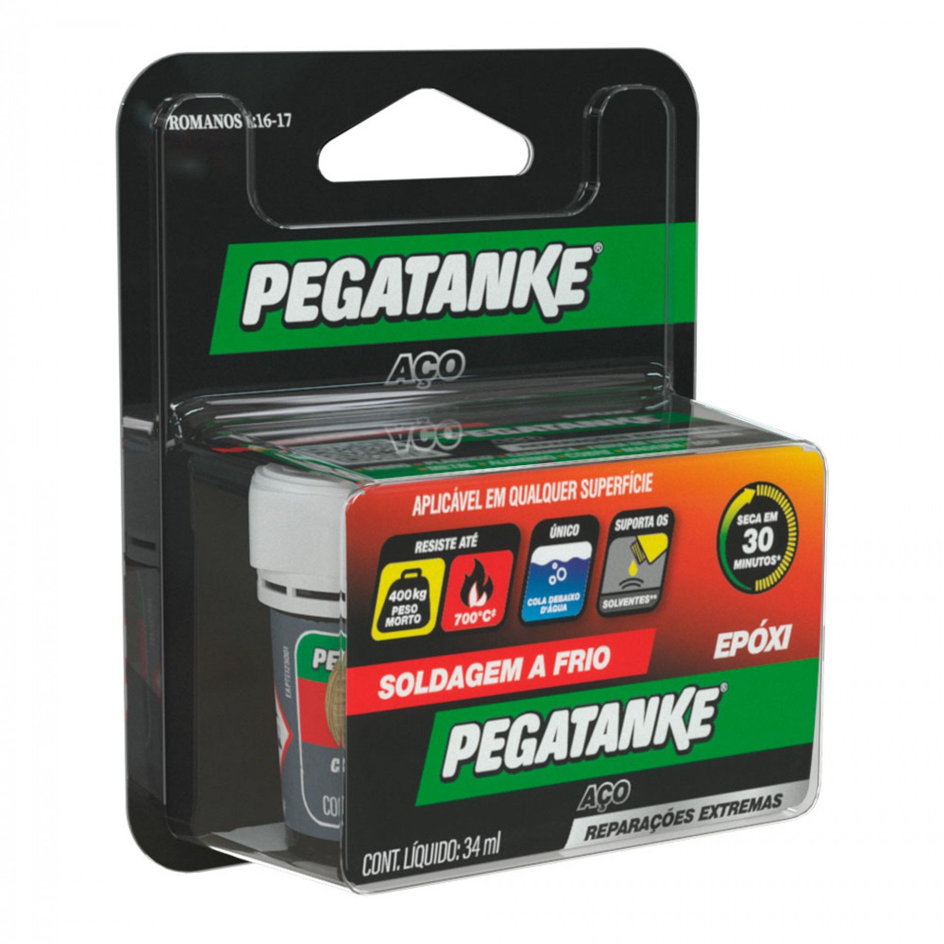 Cola Pegatanke 2 componentes 34ml Aço refª E95980