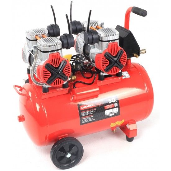 Compressor de Ar, Monobloco, 50L, 4HP, 4 Cabeas - 2 Motores, LCD ref 09349 MADER