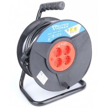 Extenso Eltrica, com Enrolador, 50m  ref 56733 SUPER POWER_OUT