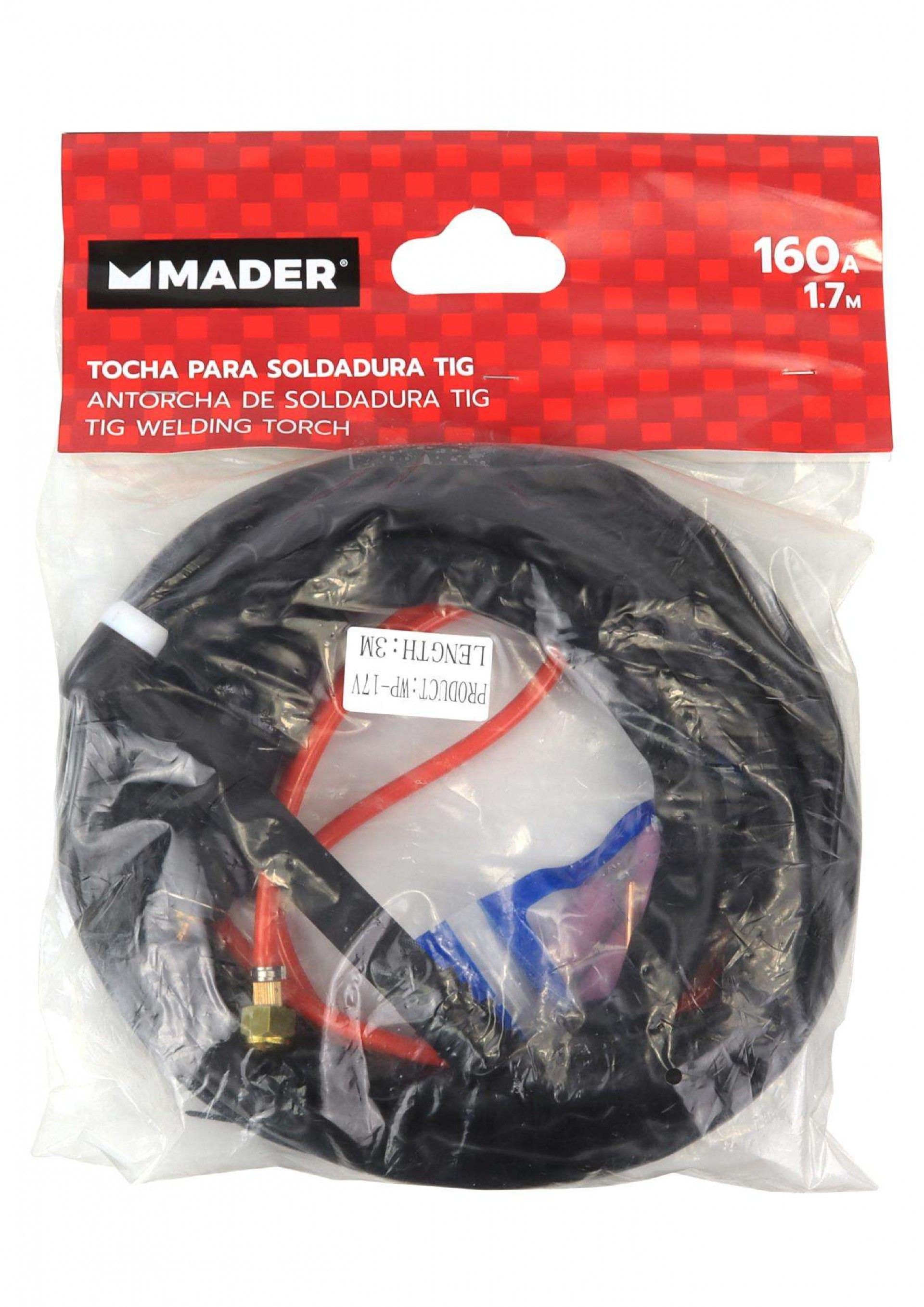 Tocha para Soldadura TIG, 160A, 1.7m ref. 63486 MADER