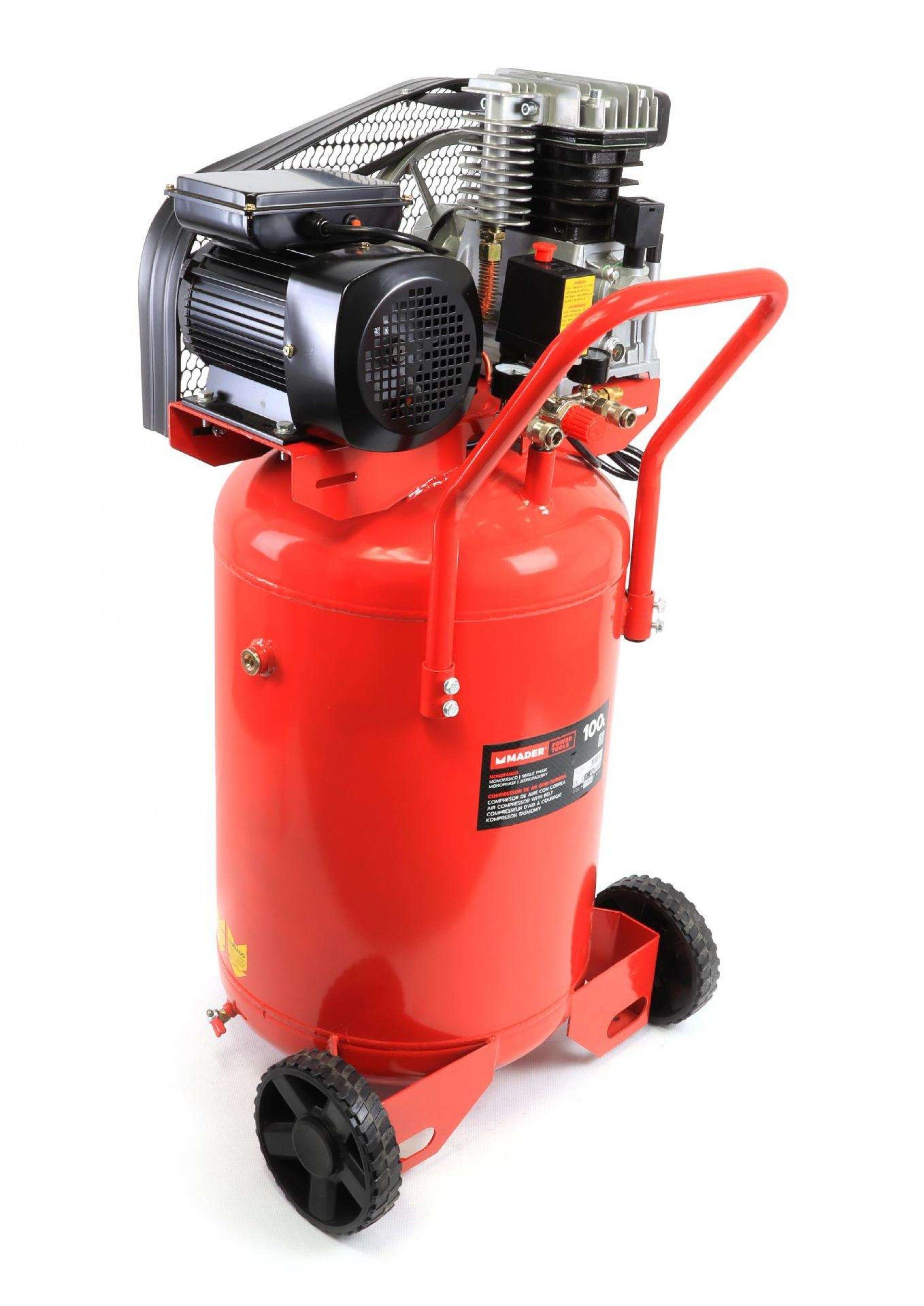Compressor de Ar, Vertical, 100L, 3Hp, 10Bar ref. 09335 MADER