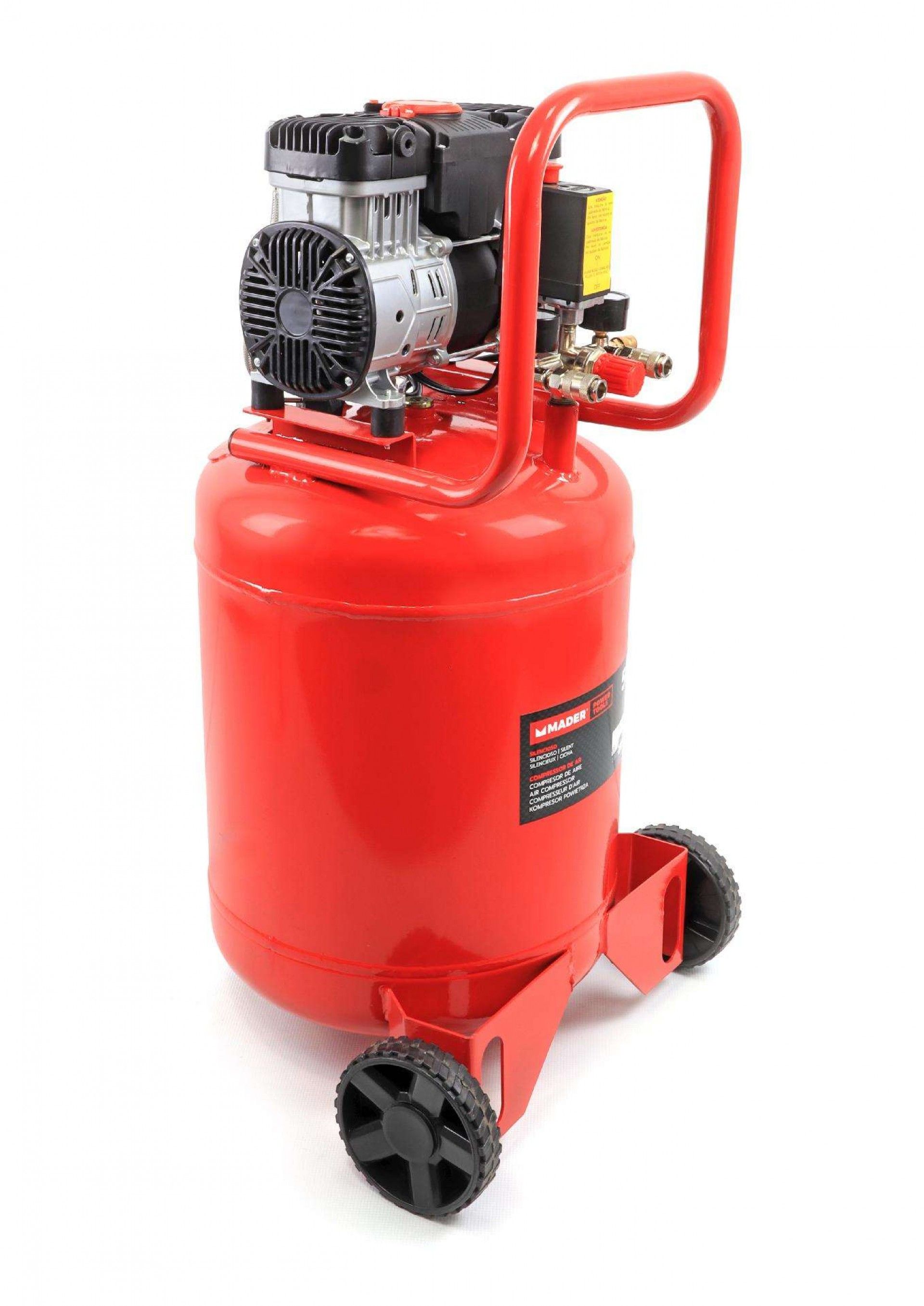 Compressor de Ar, Vertical, 50L, 2Hp, 8Bar, Silencioso ref. 09340 MADER