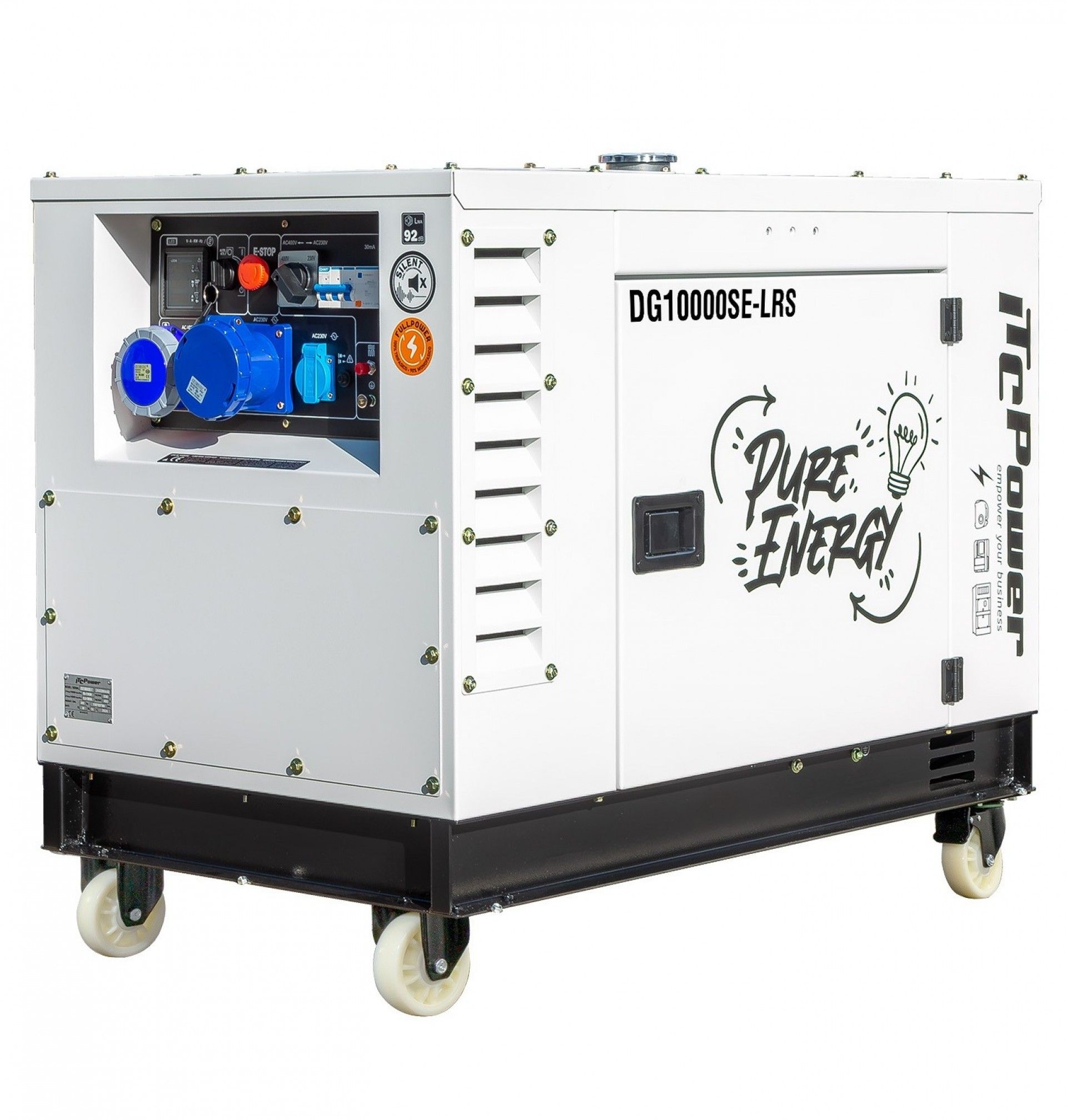 Gerador Monfásico diesel 8500w 14.4Hp 678cc refª DG10000SE-LRS ITCpower