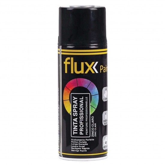 Tinta Spray Zincado Claro 400ml  ref� FTSZC4 FLUX